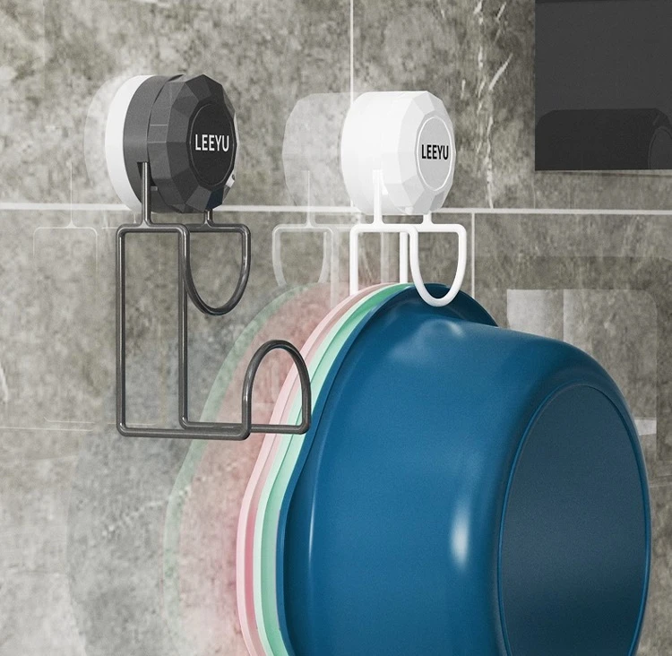 

2PCS Bathroom Storage Rack Wall Mounted Storage Rack Non Perforated Bathroom Rack