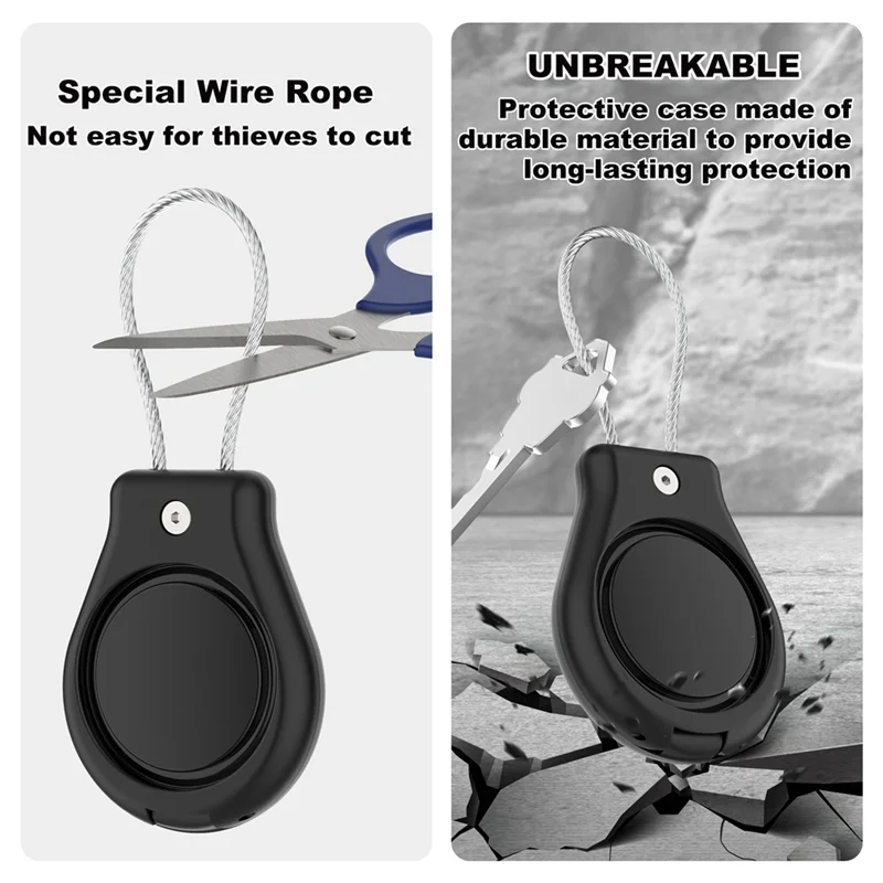 Набор ABZZ-2 для держателя брелока Airtag, водонепроницаемый, чехол с защитой от потери и держателем кабеля для Airtag, ключей, рюкзаков, домашних животных