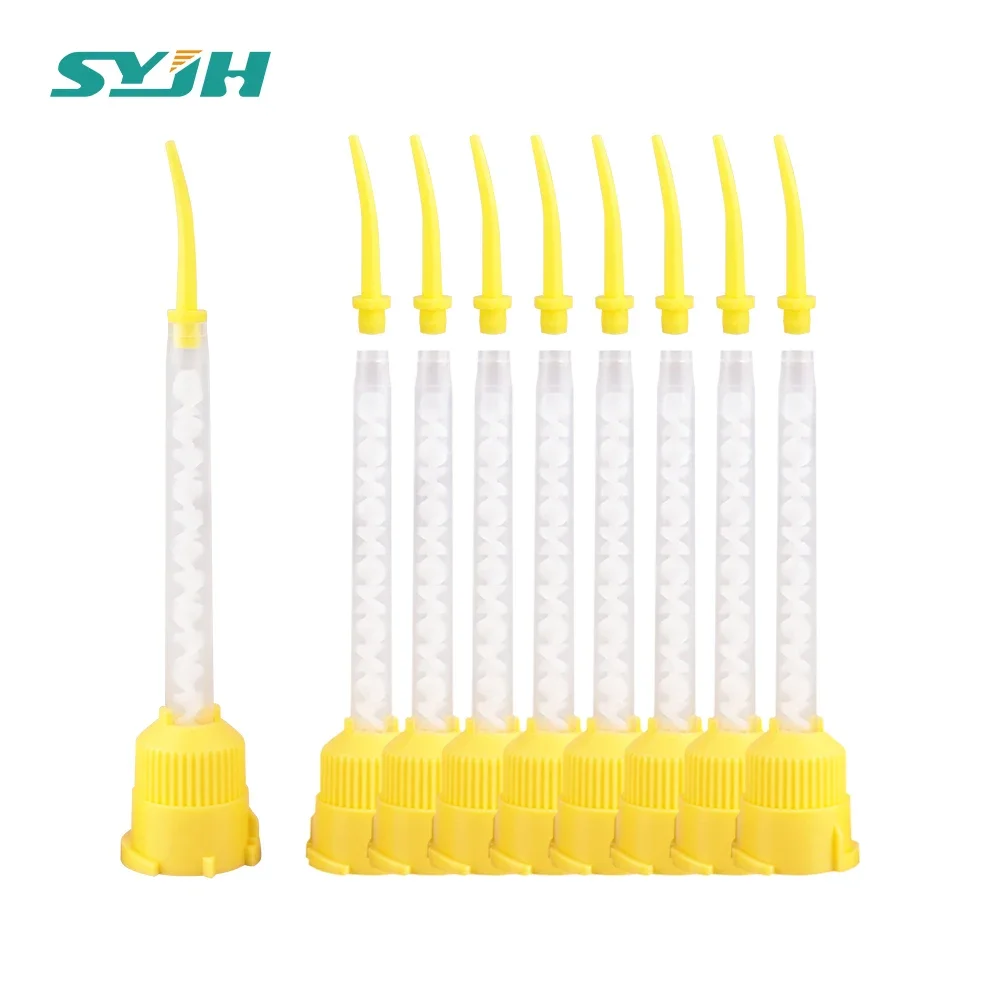 

50/100Pcs Dental Mixing Tips Tubes Disposable Nozzle Head Impression Materials Silicone Rubber Conveying Dentistry Lab Material