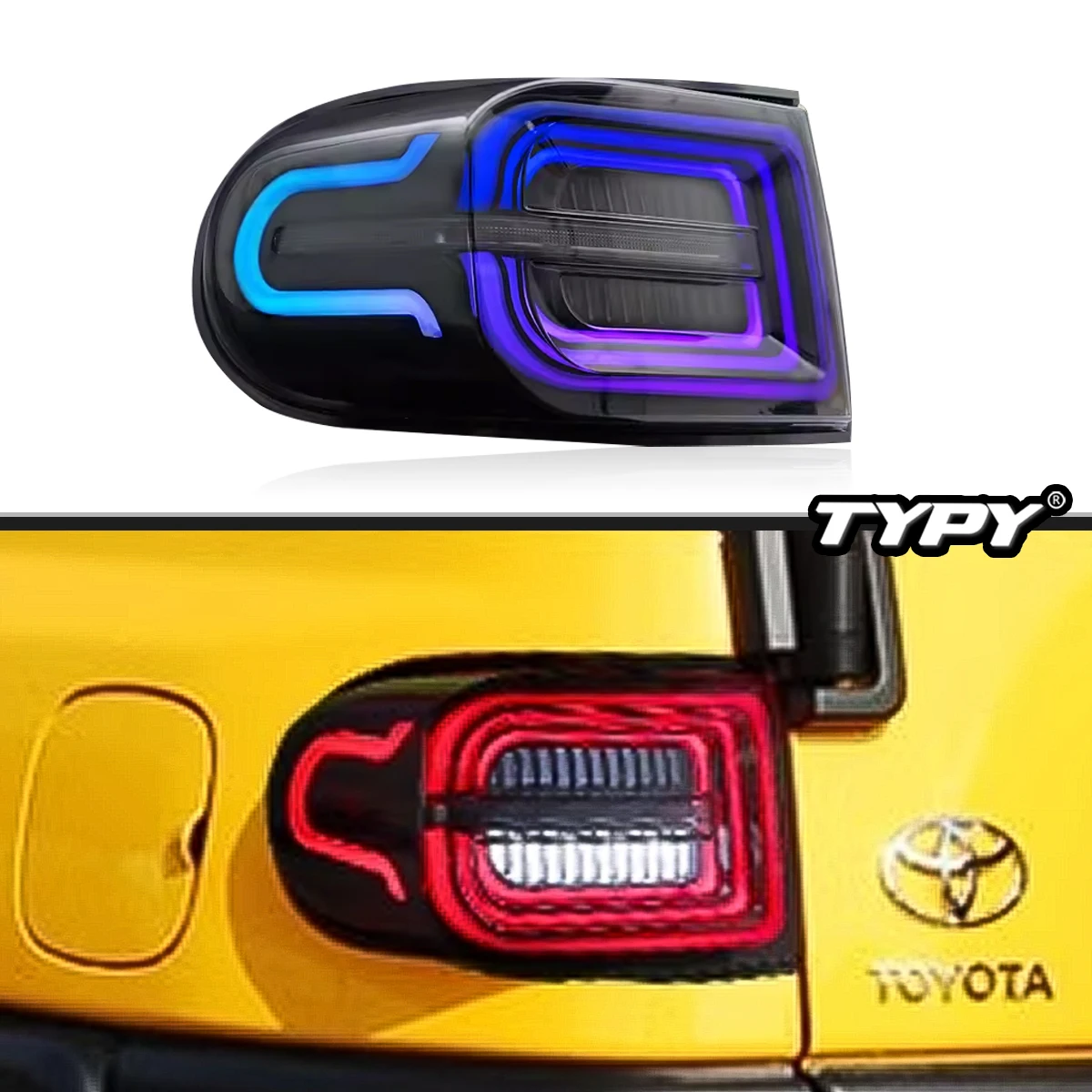 

TYPY Car Tail Lights For Toyota Land Cruiser 2007-2020 RGB Car Tail Lamps Daytime Running Lights Car Accessories