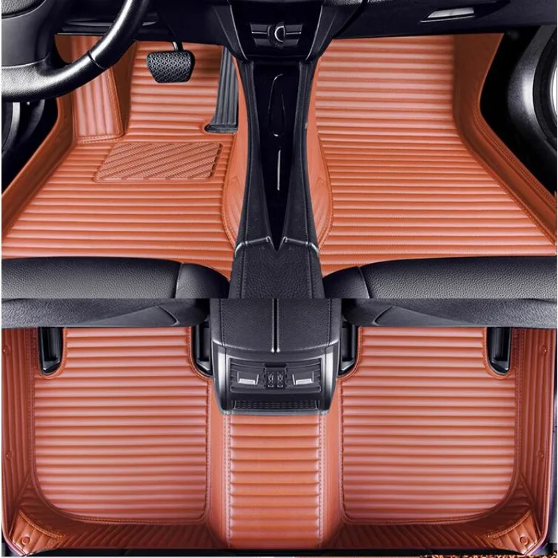 Car Accessories interior floor leather mats fits for Jaecoo 5 J5 2024 2025 2026 2027 2028 vehicle full set carpet pads 3