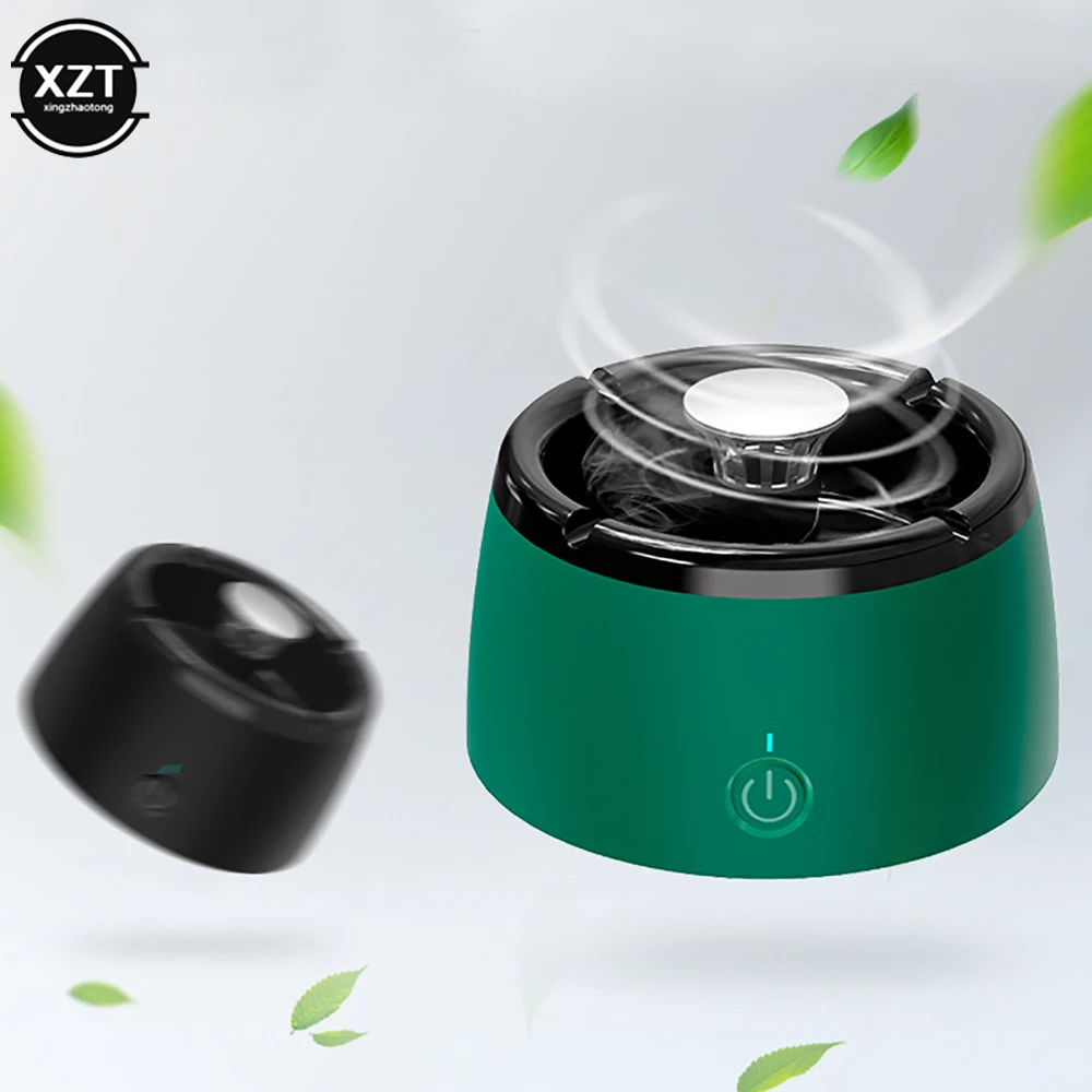 New Ashtray Air Purifier Smart Portable Smoke Removal Ashtray USB Charger 2000mAh Household Secondhand Smoke Air Filter Purifier