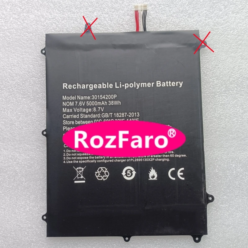 RozFaro 2898141P 31154200P 7.6V 38Wh 5000mAh 10-pin 7-wire Laptop Battery For Dicle Clickbook D14 i1410 Notebook