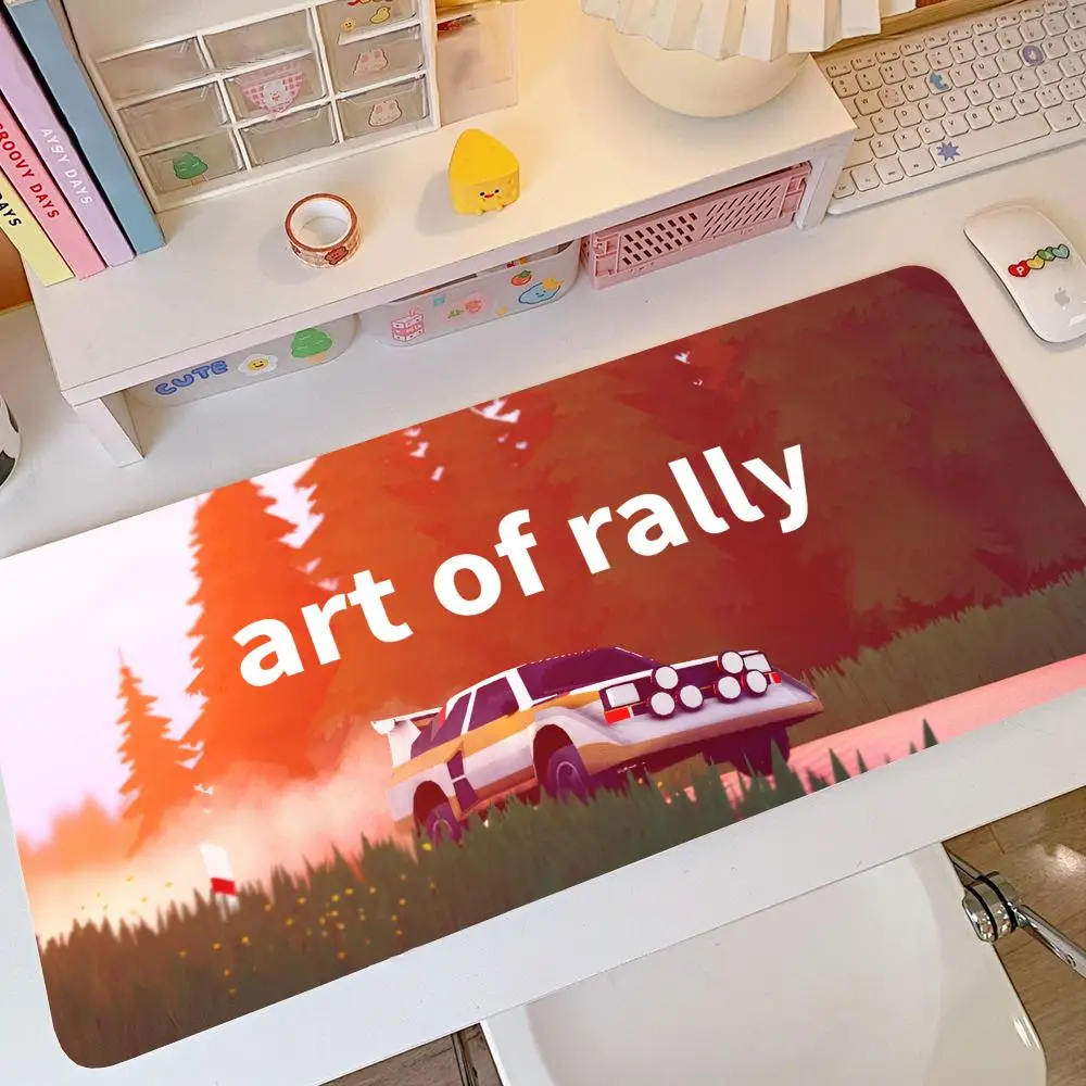 

Racing_indie_game_Art_of_Rally Mouse Pad Non-Slip Rubber Edge locking mousepads Game play desk accessories mats for notebook esc