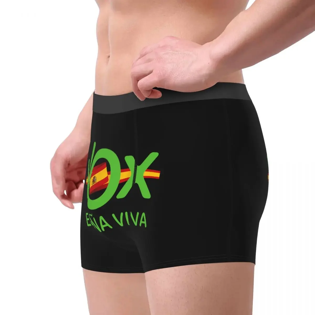 Espana Viva Vox Underwear Male Sexy Print Customized Spain Flag Boxer Shorts Panties Briefs Soft Underpants