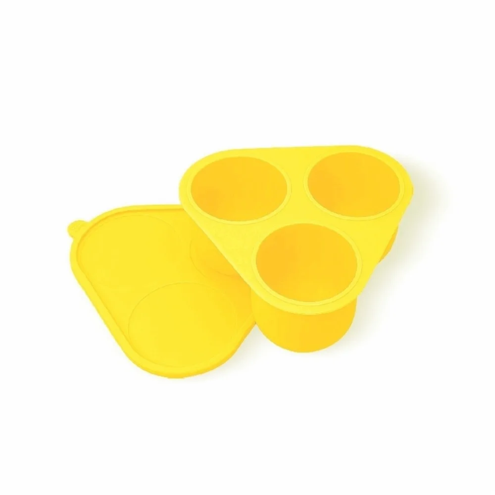 

Food Grade Silicone Ice Cube Tray with Lid 3-grid Ice Ball Mold Ice Maker Commercial