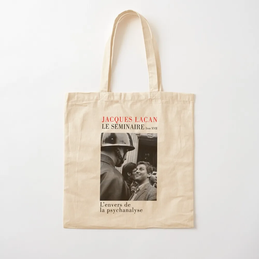 

Jacques Lacan - L'envers de la psychanalyse Tote Bag Women's handbag reusable shopping bag Portable shopping bag Canvas Tote