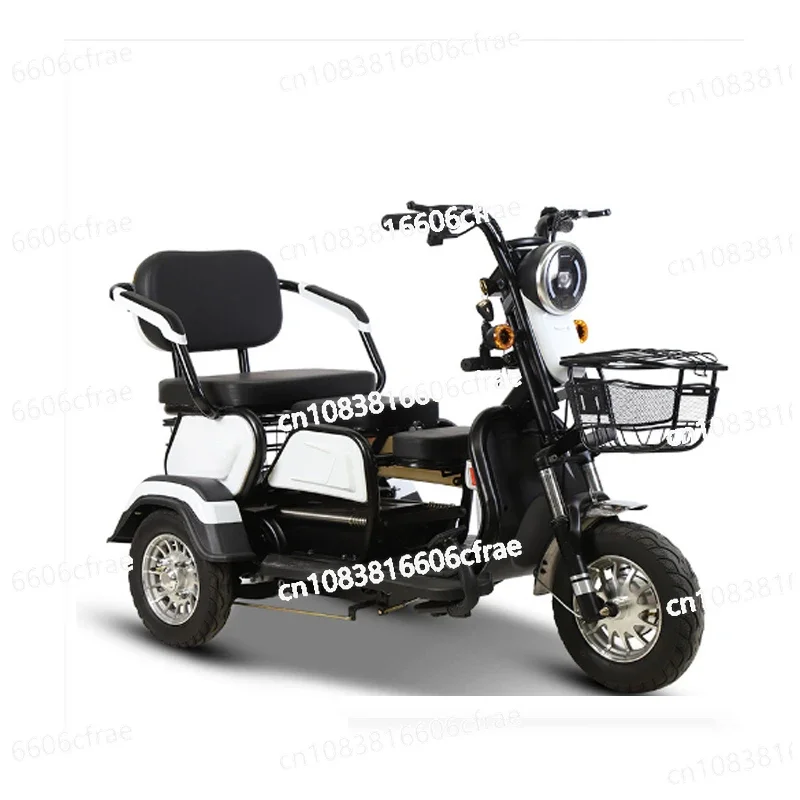 Electric Tricycle for Adult and Elderly Leisure Transportation, Small Household Mini Pick-up and Drop Off for Children, Electric