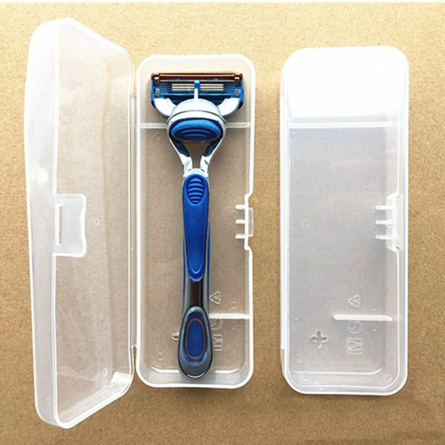 Convenient, Stylish, and Durable Men's Shaving Box with Easy-Carry Handle for Clean-Up on the Go. Organize Your Shaver in Style 