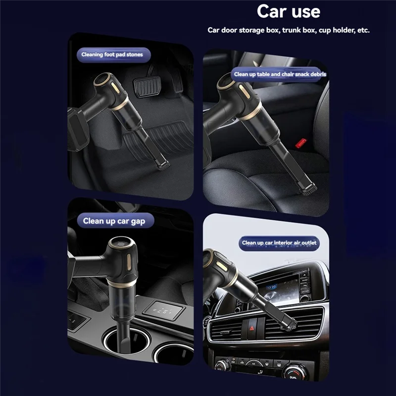 WON سيارة مكنسة كهربائية منزلية مكنسة كهربائية قوية المحمولة اللاسلكي فراغ 21000PA نظافة المنزلية مجفف شعر صغير