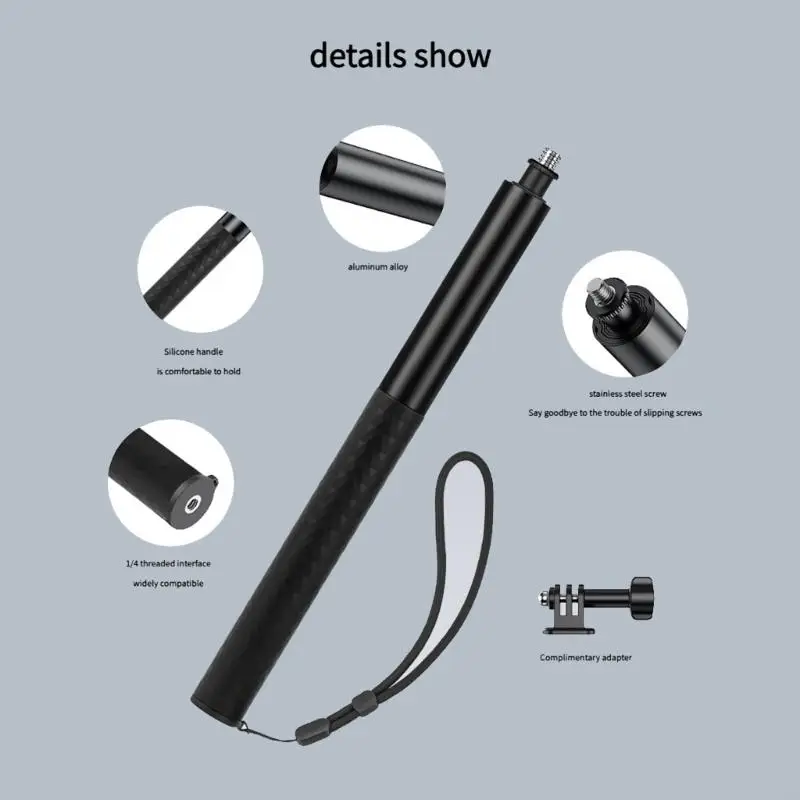 2025 New Universal Action Camera Aluminum Tripod 30CM For POCKET 3 Selfie for Dynamic Perspective