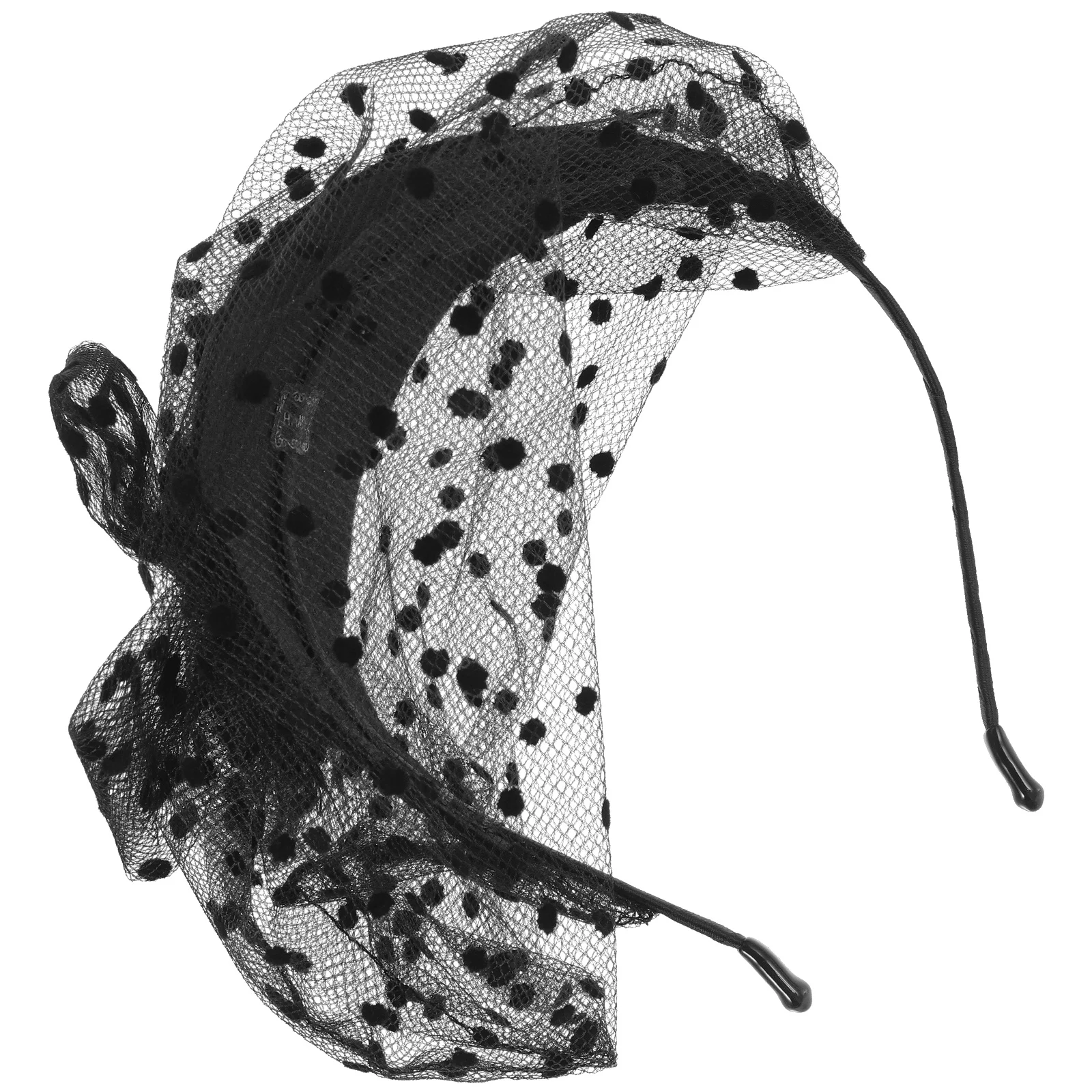 أنيقة الدانتيل شبكة القوس مشبك شعر الفاسناتور عقال حفل زفاف مأدبة غطاء الرأس للنساء إكسسوارات الشعر العصرية #4