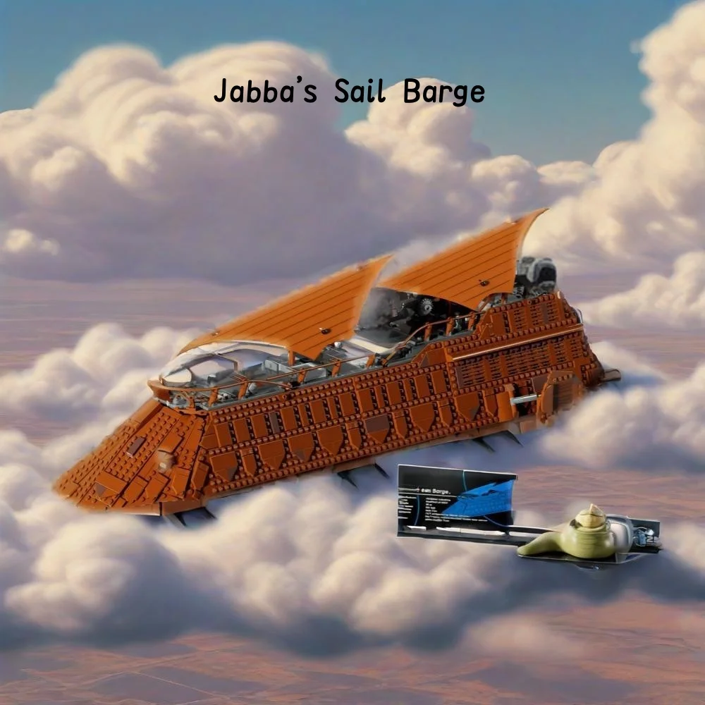 

3942pcs Moc UCS Space War Bricks Model Jabba's Sail Barge Building Blocks Sets Christmas Gifts Compatible 75397