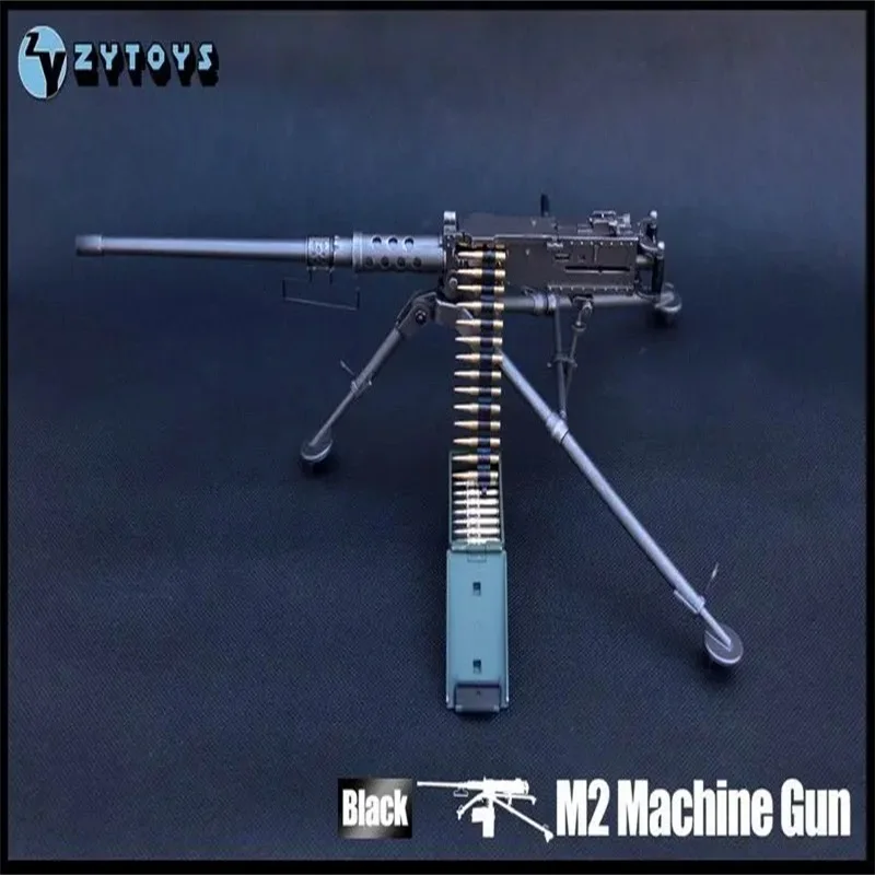 ZYTOYS ZY8031 1/6 Scale Soldier Weapon M2 Heavy Machine Gun Plastics Static Model Toy Fit 12\'\' Action Figure In Stock