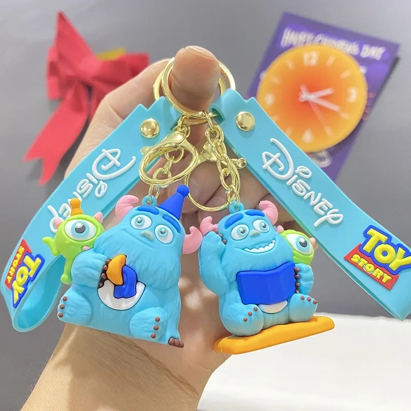 Cartoon Movie Monsters University Creative Keychains for Women Men Boys James Sulley Alien Mike Keyring Gifts for Fans