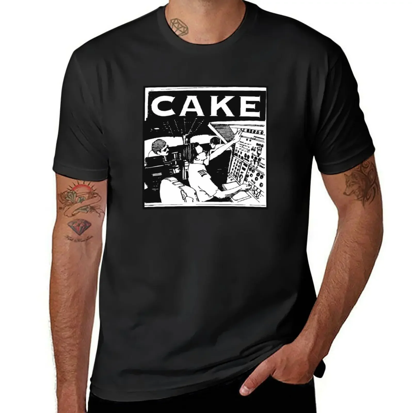 CAKE BAND Classic T-Shirt Short sleeve tee summer tops mens funny t shirts