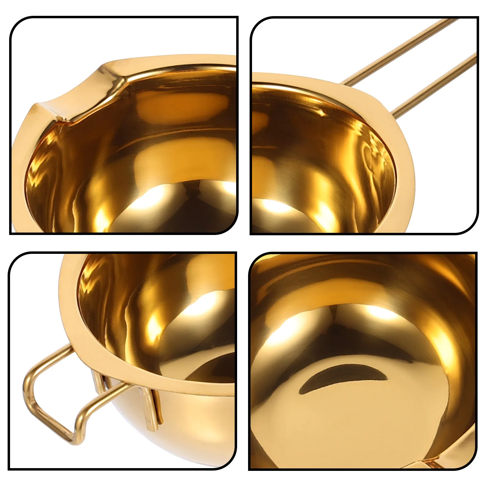 

Stainless Steel Bowl Kitchen Tool Extended H Pour Melting Bowl Chocolate Butter Baking Supplies