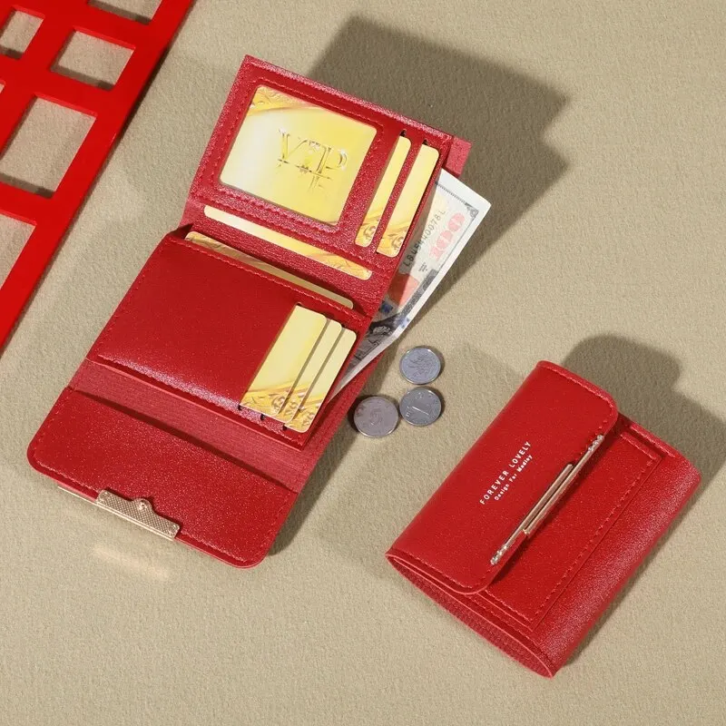 محفظة معدنية صغيرة قابلة للطي للطلاب ، محفظة صغيرة مخصصة من الصفر ، جديدة ، جميلة