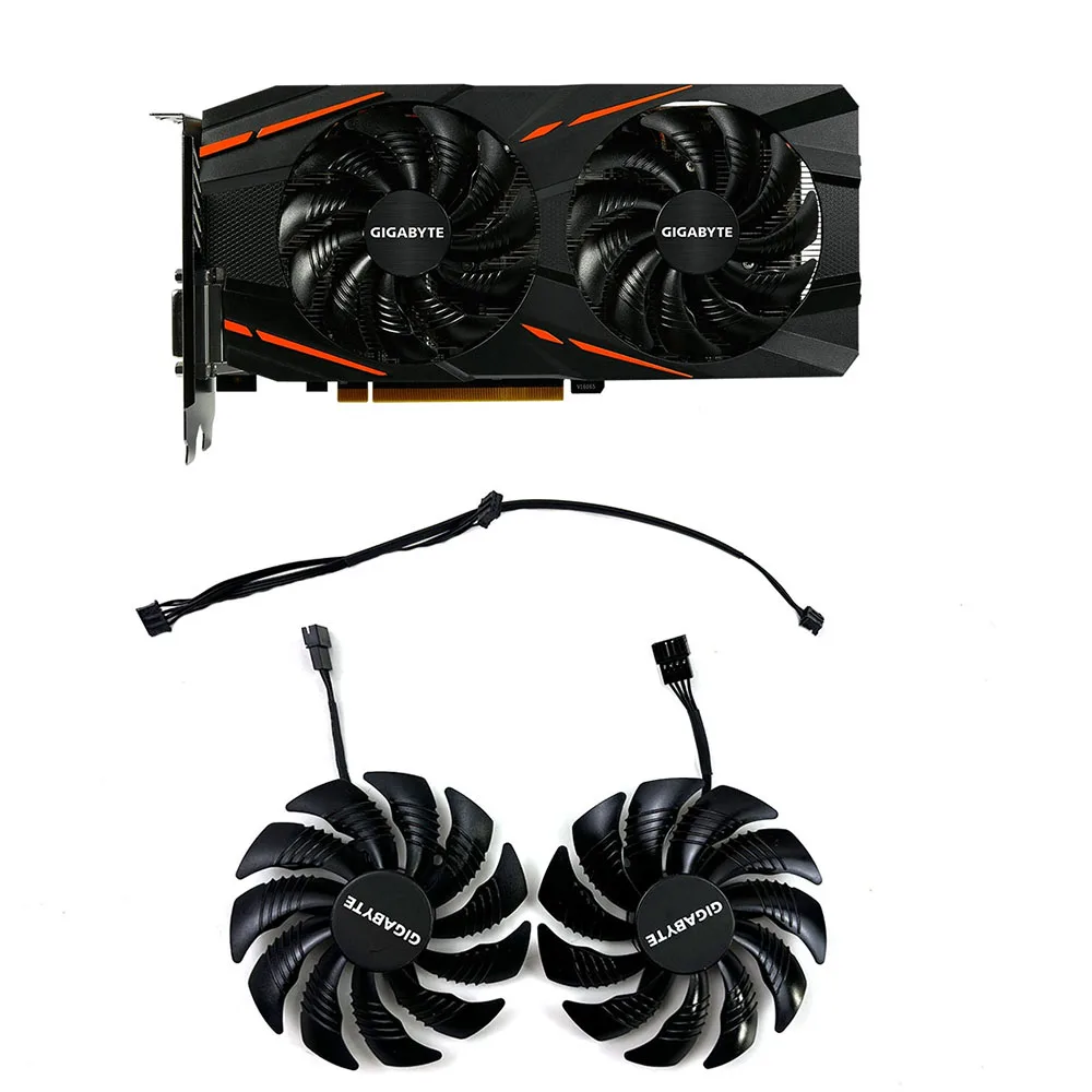 

88mm 4pin PLD09210S12HH T129215SU 0.5A RX570 580 GPU Fan For Radeon Aorus RX580/570 Gigabyte GV-RX570AORUS GV-RX580AORUS Card