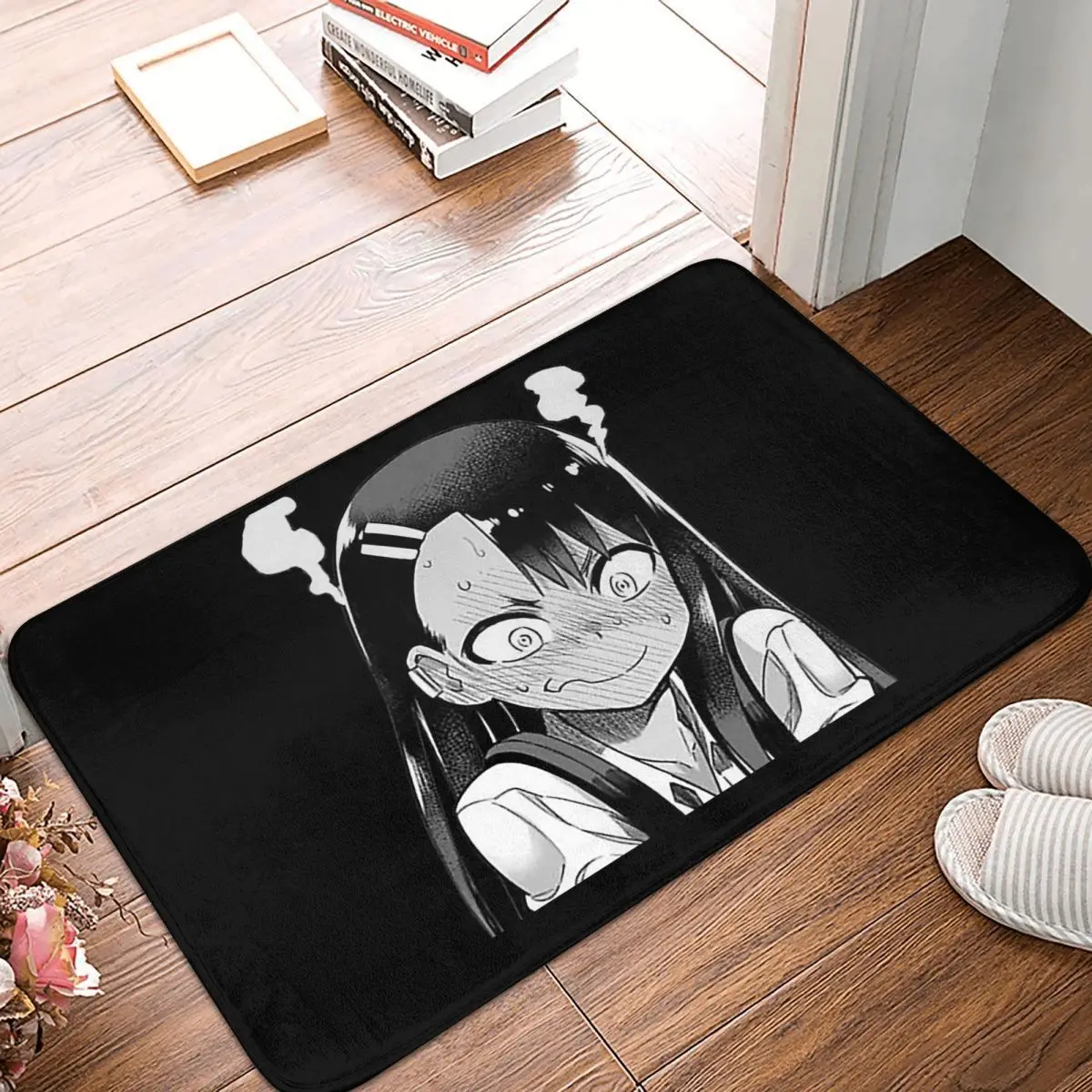 Nagatoro Frustrated Sizzle Don't Toy With Me,Miss Nagatoro Anti-slip Doormat Floor Mat Carpet Rug for Kitchen Footpad Mats