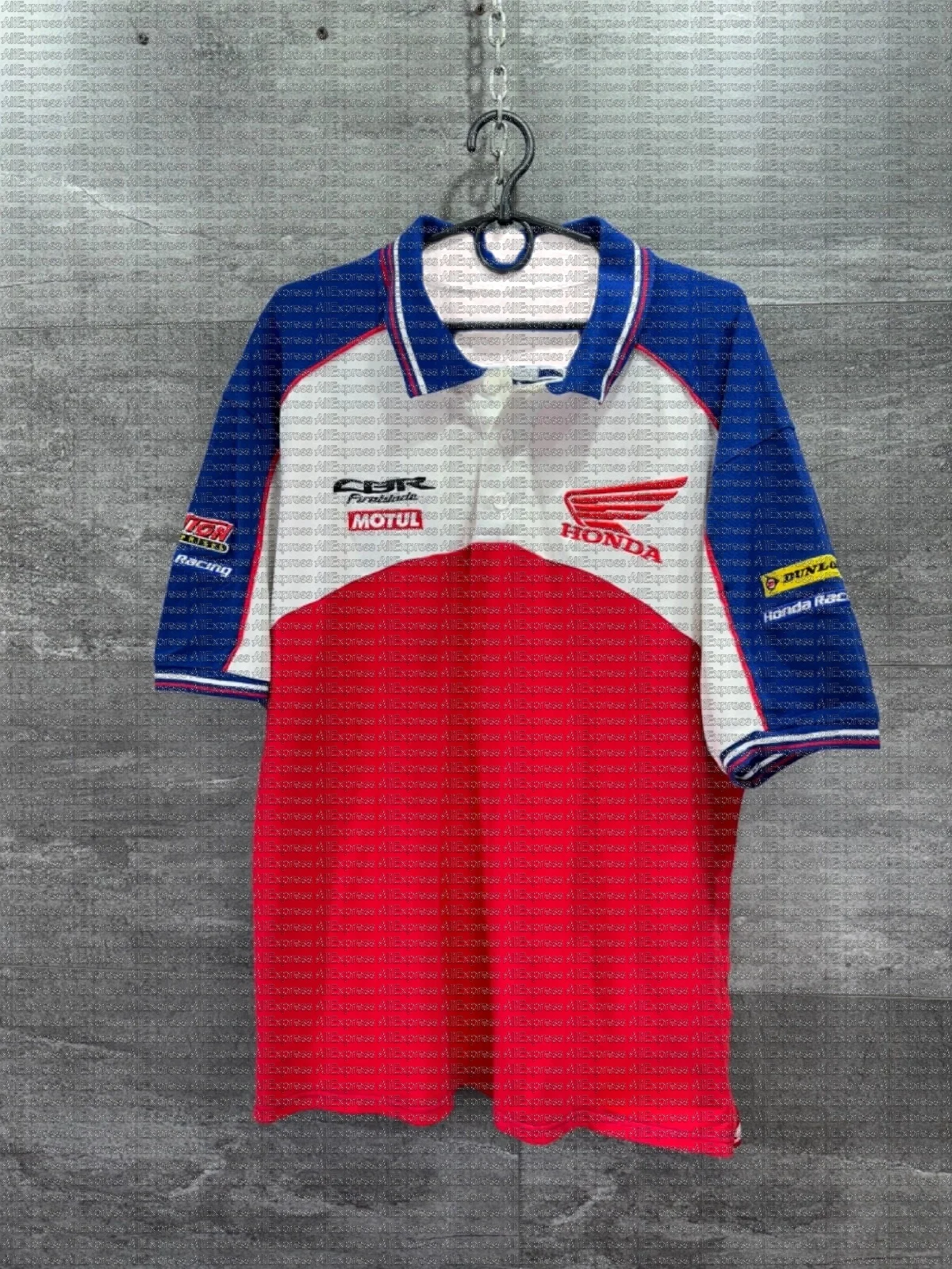 

Винтажная рубашка поло HONDA Ricing Team, летняя футболка унисекс с короткими рукавами, быстросохнущая дышащая футболка для езды на мотоцикле для мужчин и женщин