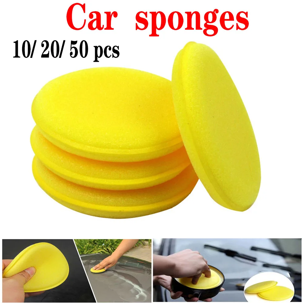 

Multi Specification Automobile Tool Cleaning and Polishing Sponge Round Waxing Polishing Sponge High-density Foam Applicator