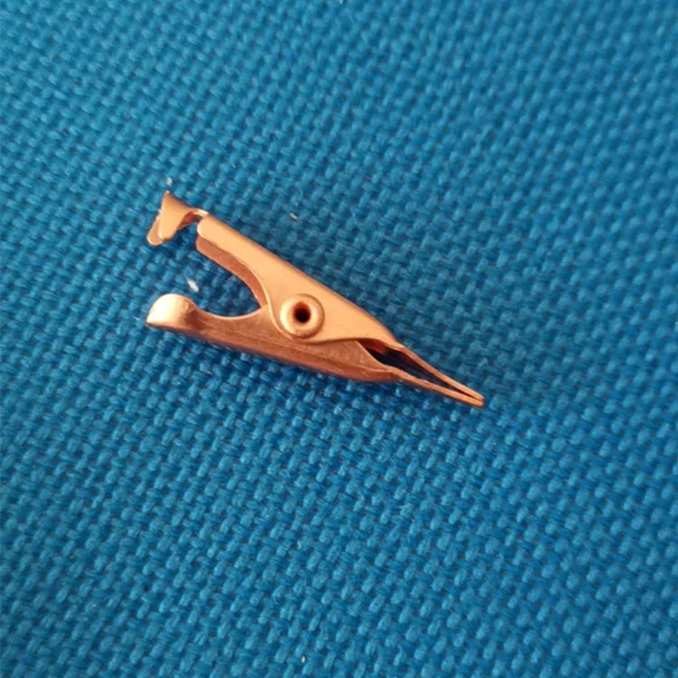 Verruca removing clip  pure copper all copper flat mouth crocodile clip small pointed mouth toothless flat mouth test clip 27mm