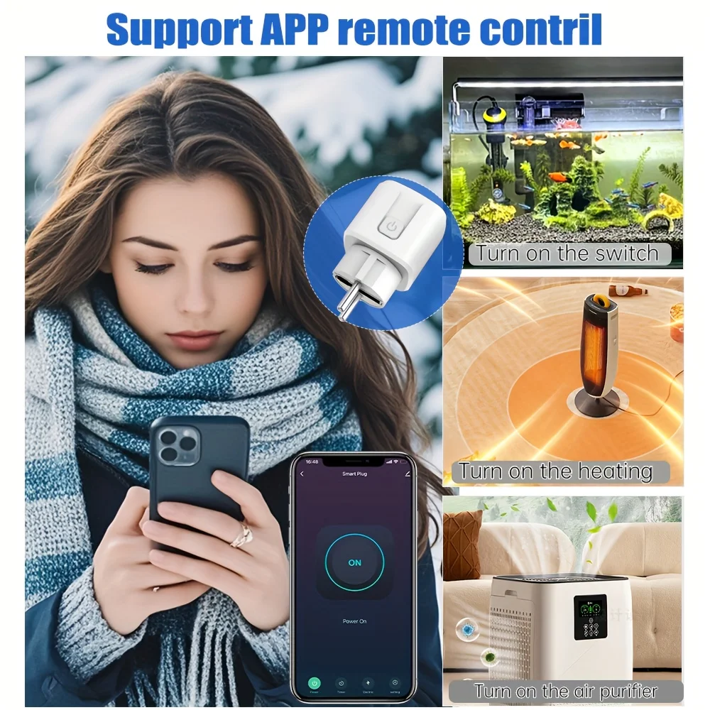 EWeLink Smart WiFi Presa telecomando UE/interruttore timer/conteggio batteria compatibile con Google Home Alexa