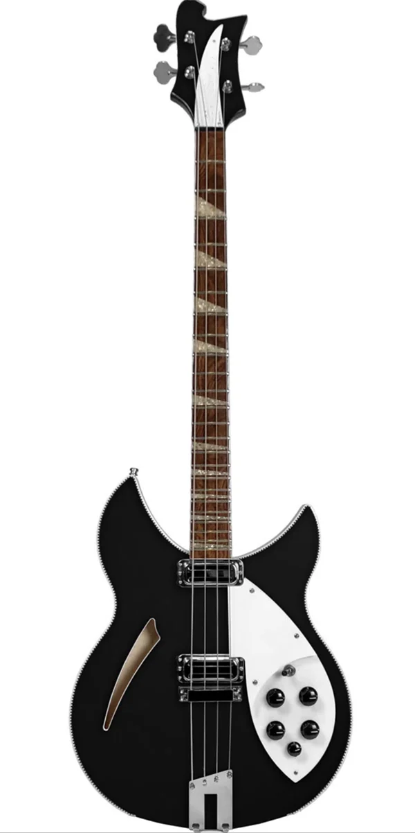 

Black body 4 strings Electric Bass Guitar with Neck Through Body,Rosewood Fingerboard,Chrome Hardware,Provide custom service