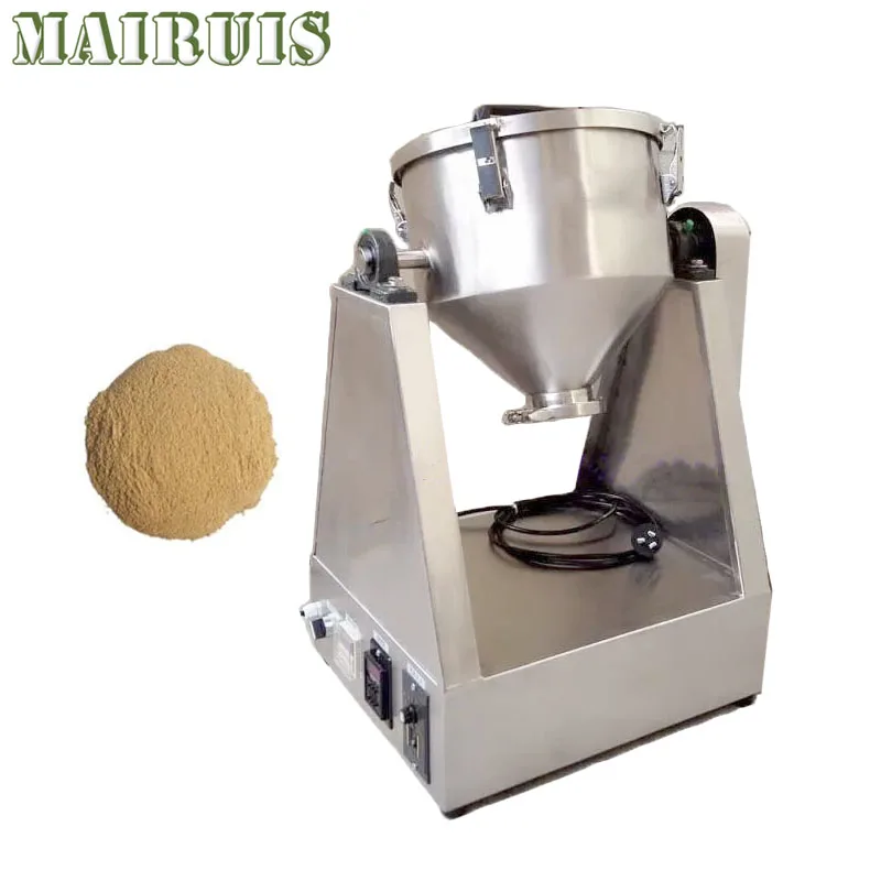 Stainless Steel Flour Food Powder Premix Blender Machine Double Cone Mixer