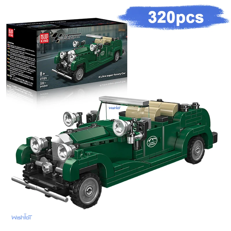 

Mould King 27105 Eight stud Car 320pcs DIY Models Educational Assembly Toys Granule Small Bricks Building Blocks Christmas Gifts