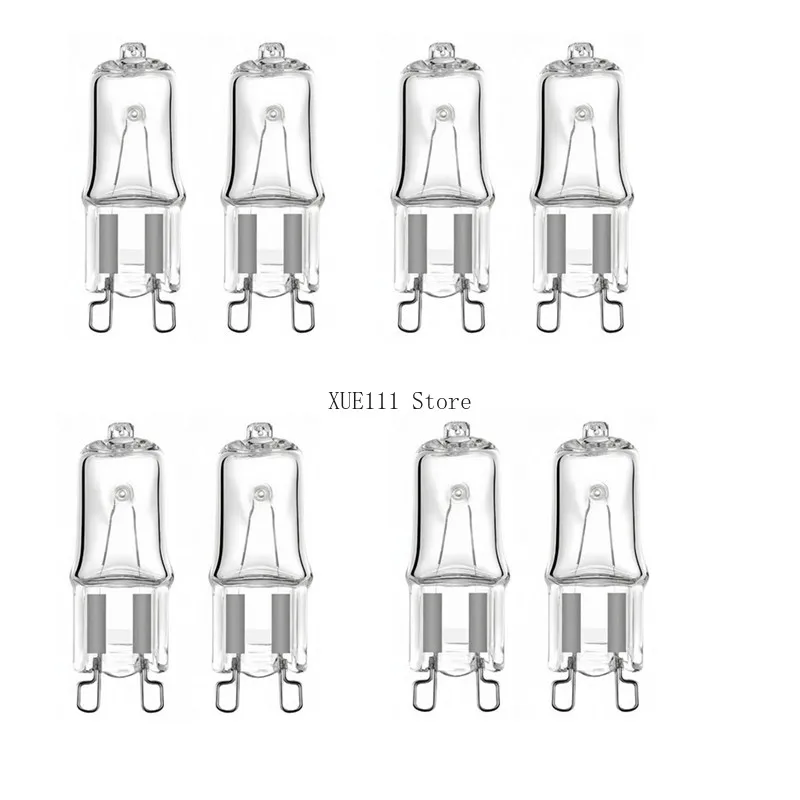 Bulk Pack 5/10/20/50/100PCS G9 25W 40W Halogen Bulb Lamp for Ovens Refrigerators Fans - High Temperature Resistant Light