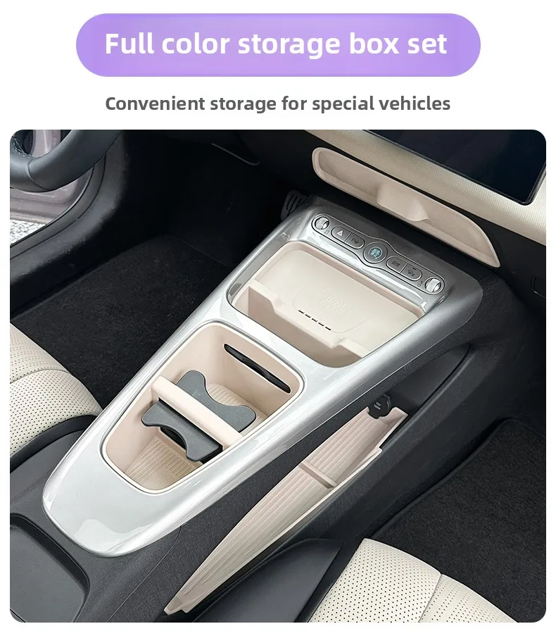 

Car Central Control Armrest Box Storage Box Milk Tea Brown Water Cup Car Interior Accessories for BYD 25 Dolphin Smart Driving