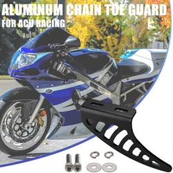 Motorcycle Shark Fin Raw Alloy Aluminium Chain Racing Chain Toe Guard For ACU Race Bike
