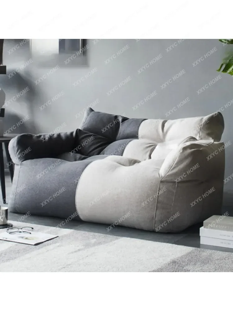 2-seat Bean Bag Sofa Cover No Filler Floor Seat Beanbag Couch Pouf Chaise Lounge Recliner Frameless Furniture SF007