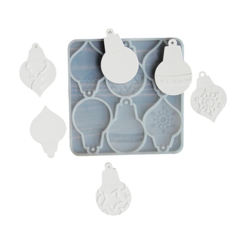 Creative Christmas Label Shaped Sturdy Silicone Molds Accessory for Candle and Soap Making Supplies Window Detail R3MC