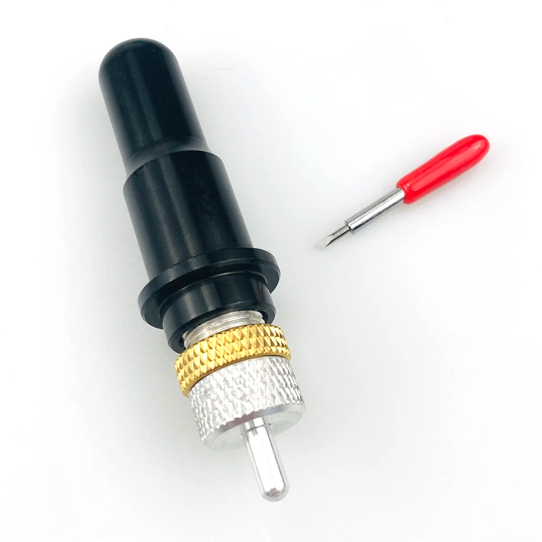 10 stücke 45 Grad Standard Schneiden Wolfram Stahl Plotter Klinge für Roland + 1pc Dia 12mm Klinge Halter hohe Qualität Lager