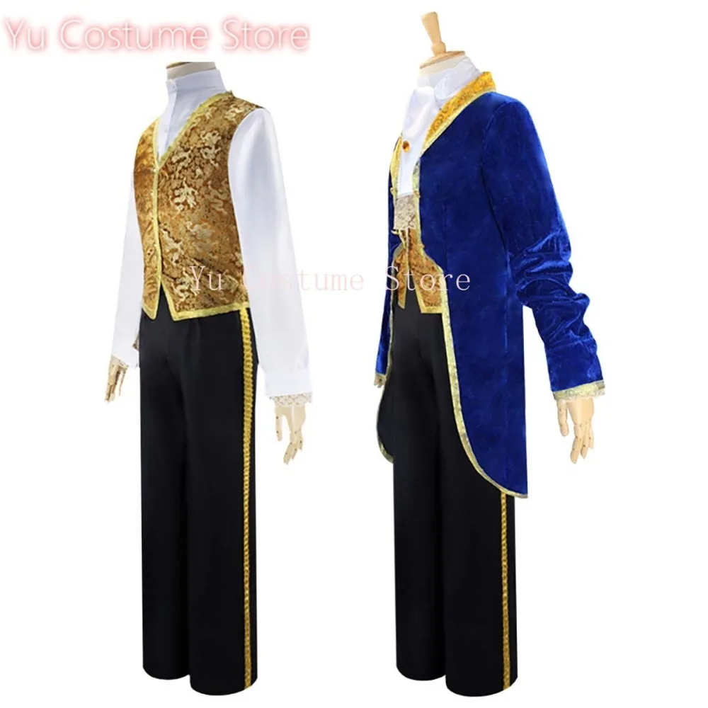 

Yu Costume Store Anime Cosplay Beauty and Beast Intimate Adult Prince Adam Halloween Carnival Custom Set