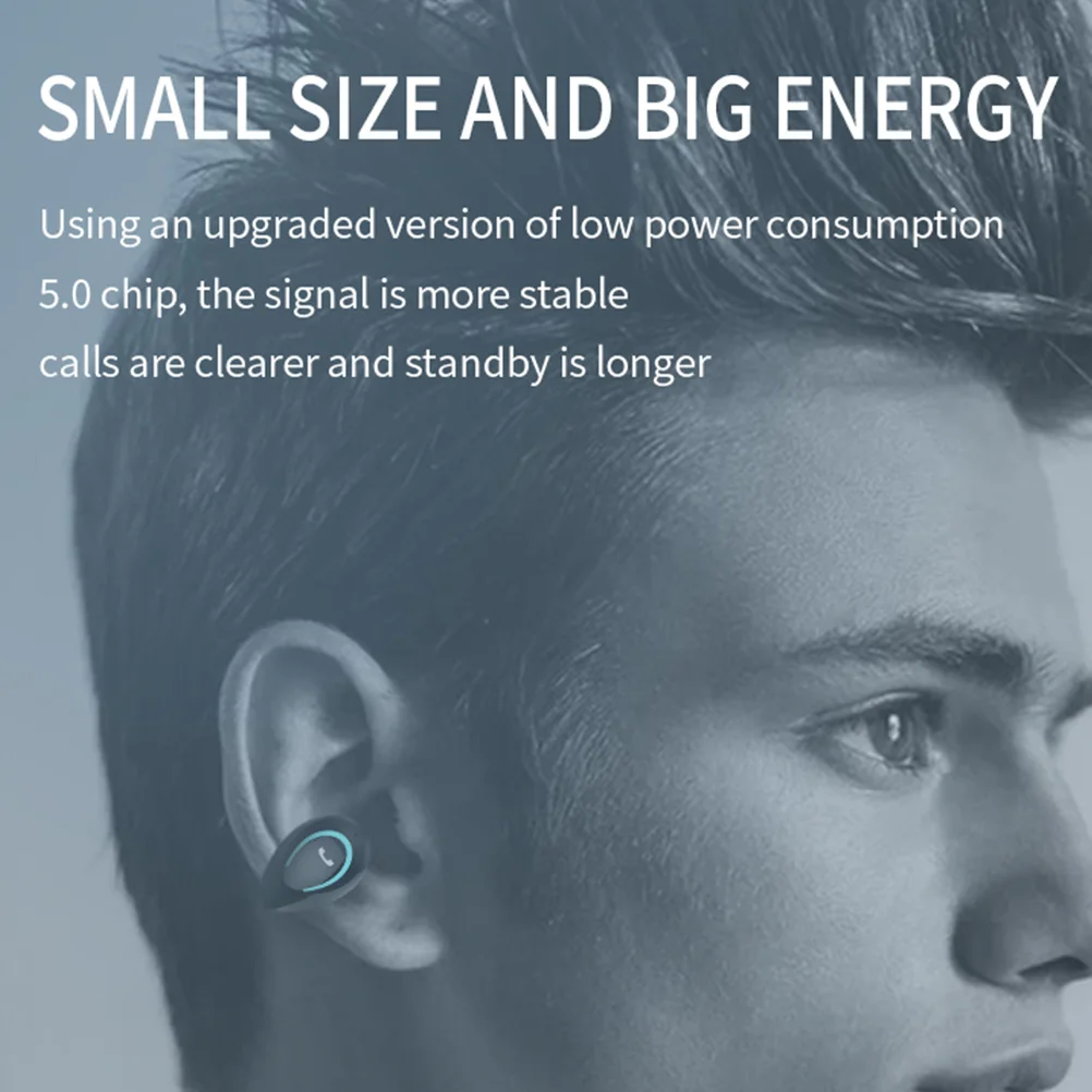 

Wireless Stereo Clip-On Earbuds Waterproof Lightweight Invisible Earphones For Sports Outdoor Clear Communication