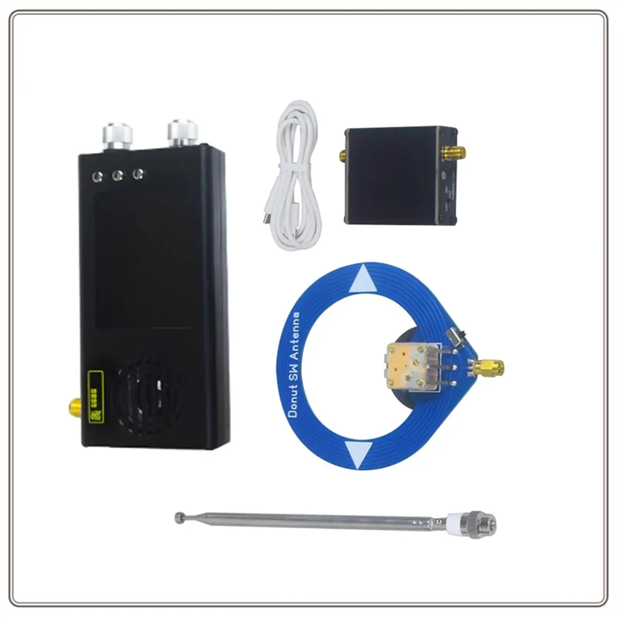 موثوق-TEF6686 راديو استقبال جميع الموجات FM/MW/الموجات القصيرة/LW راديو محمول مع مضخم هوائي دونات ، راديو TEF6686 R