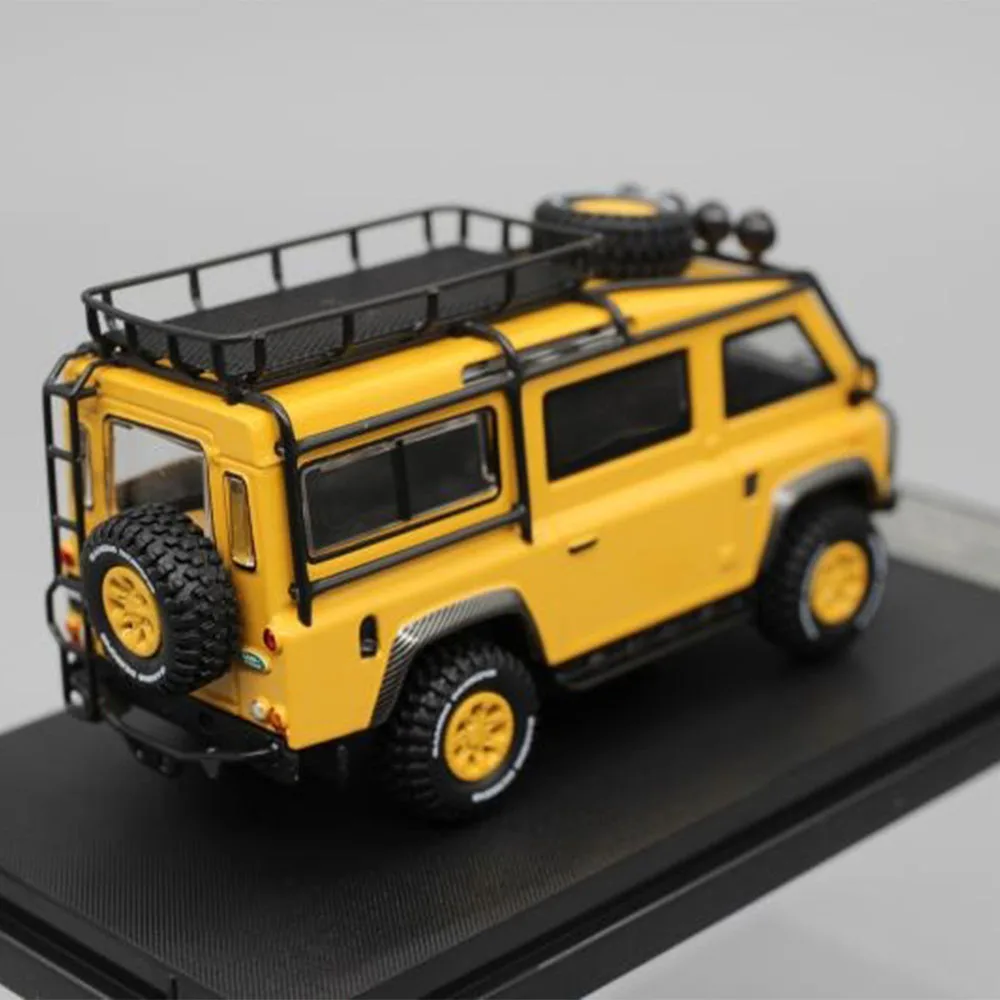 1:64 Land Rover Defender Van Gulf Road Alloy Diecast Car Model Children's  Adults Collection Toys Birthday Gifts