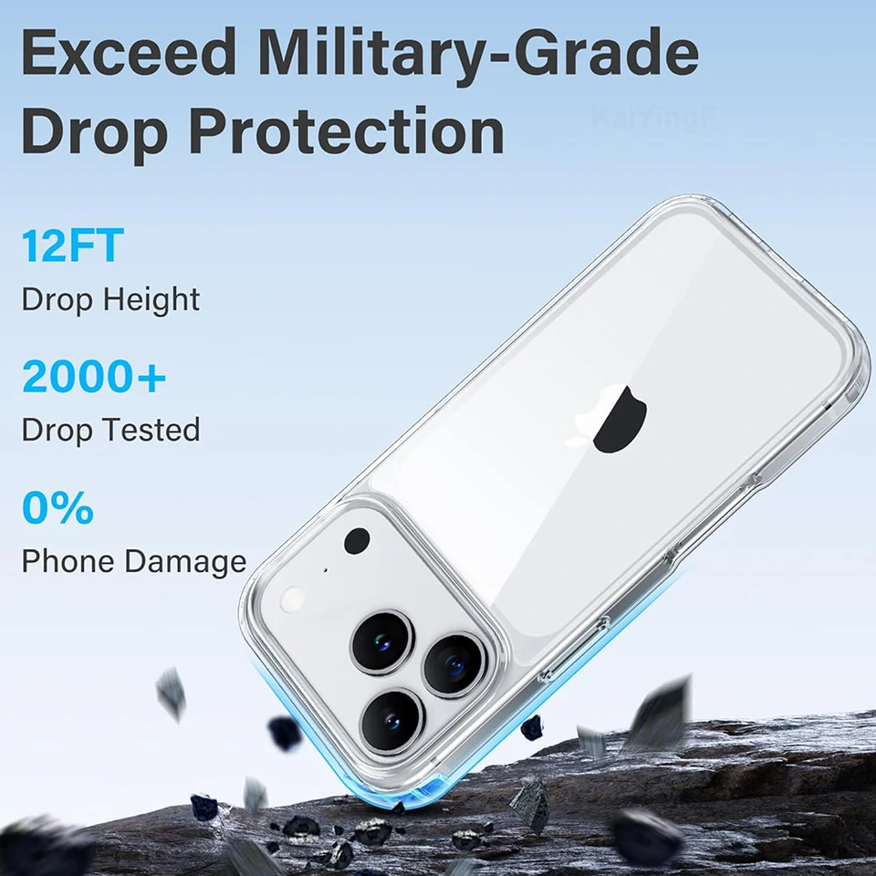 Funda transparente de lujo para iPhone 17 16 15 11 12 13 14 Pro Max Plus Air XR X, TPU de silicona suave 2