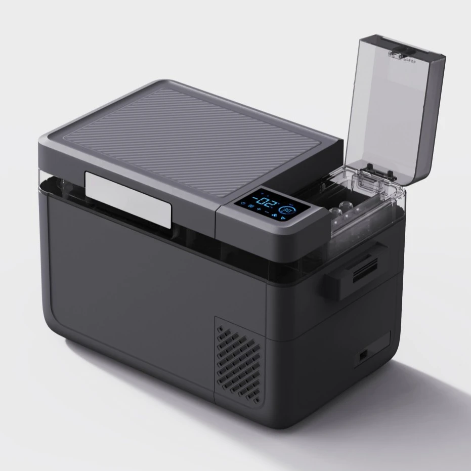 Ice machine refrigerator 2-in-1 car outdoor 12V24V new energy vehicle