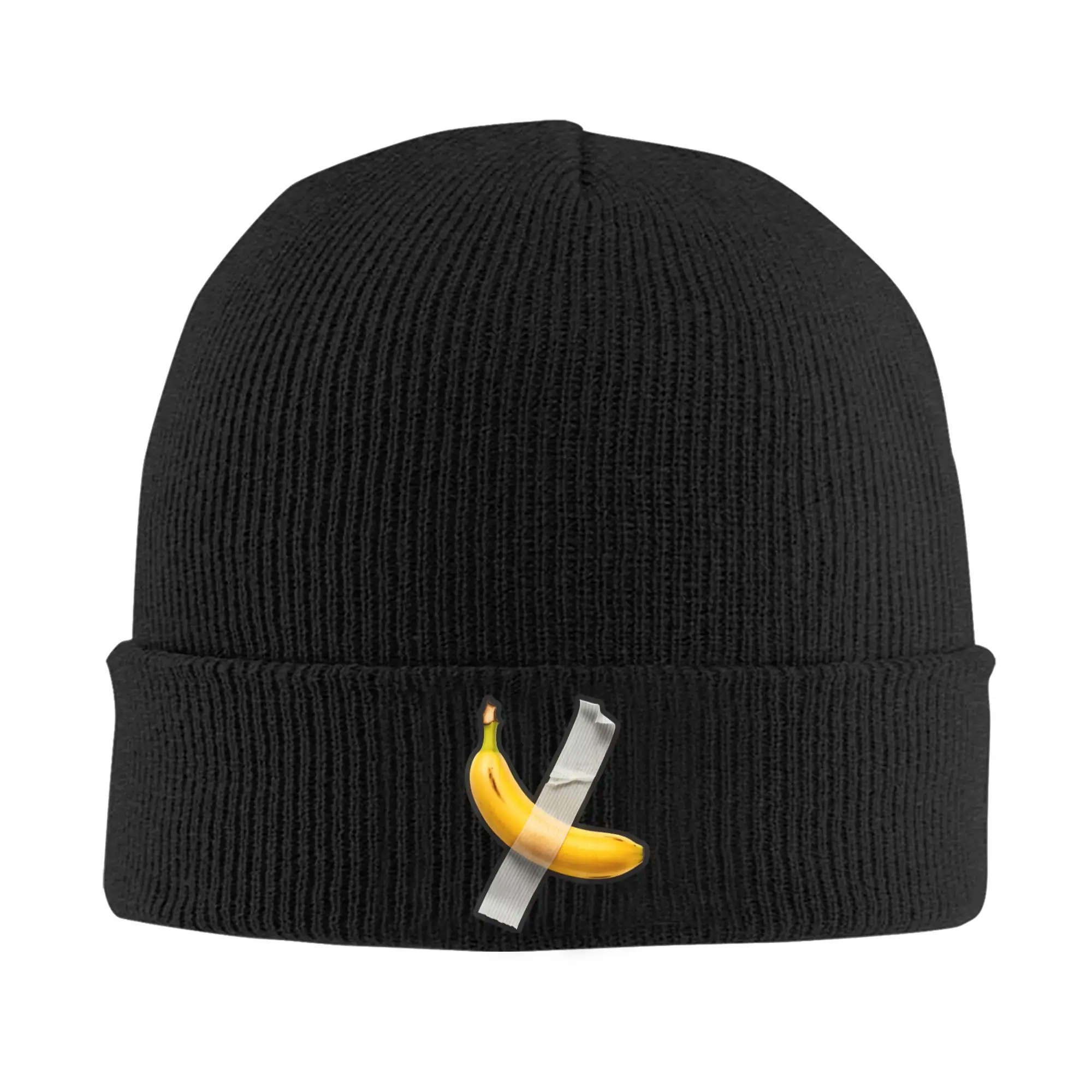 Adult Unisex Banana Tape Hilarious Sarcastic Brainrot Meme Beanie Hats  Cute Knitting Hat Spring Sport Caps Warm Bonnet Hats