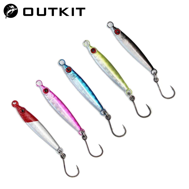 1PC Lead Fish 3g 5g Tiny Jig Hard Bait Longcast Small Metal Lure Single Hook beach stream UL Fishing Tackle Small Jig Lure Pesca