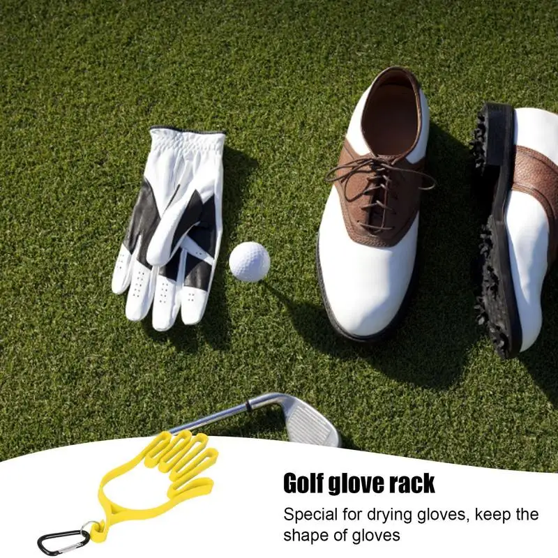 Golf Gloves Holder Sports Golfer Tool Gear Rack Dryer Hanger Stretcher Shaper Accessories With Buckles