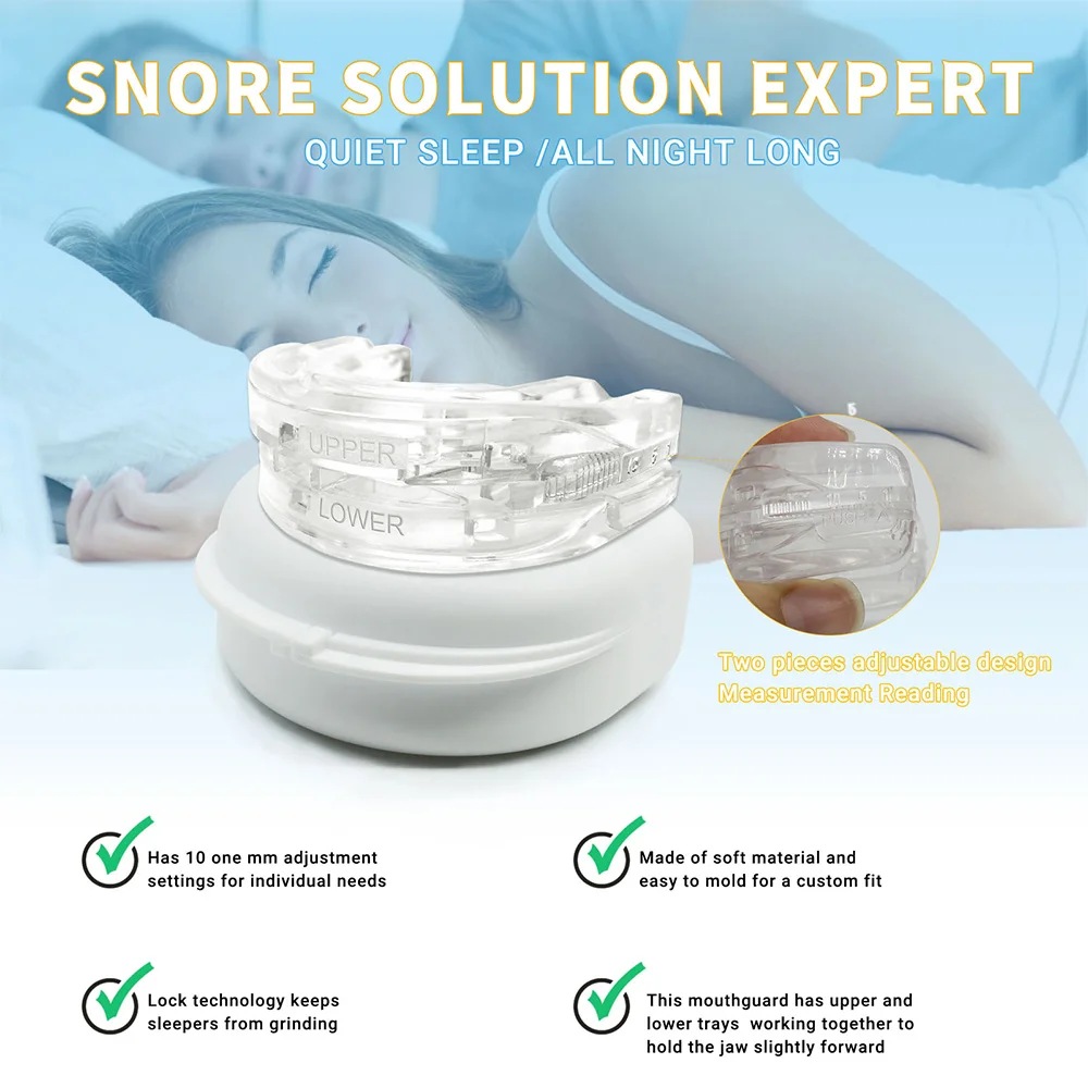 Anti Snoring Bruxism Mouth Guard Improve Sleeping Teeth Bruxism Sleeping Anti Snoring and Apnea Snoring Device To Stop Snoring