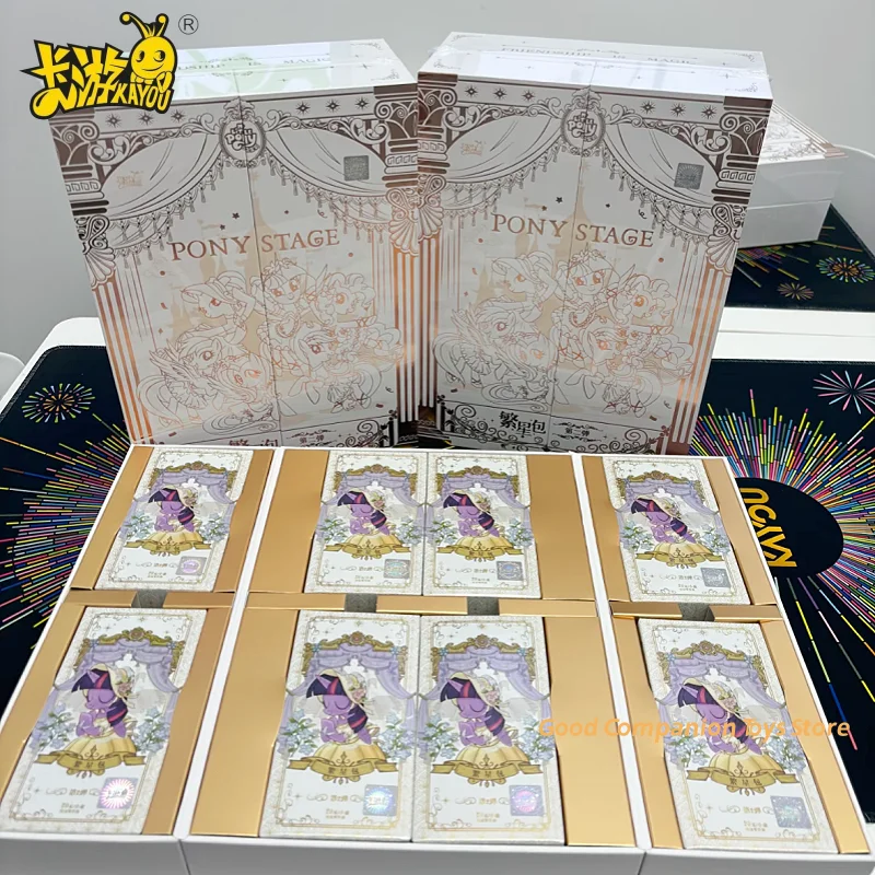 

KAYOU My Little Pony Card Подарочная коробка Издание Дружба Вечная карта Звездная сумка Vol.2 Лебедь Танец Драма Коллекционные карты Игрушки Подарок