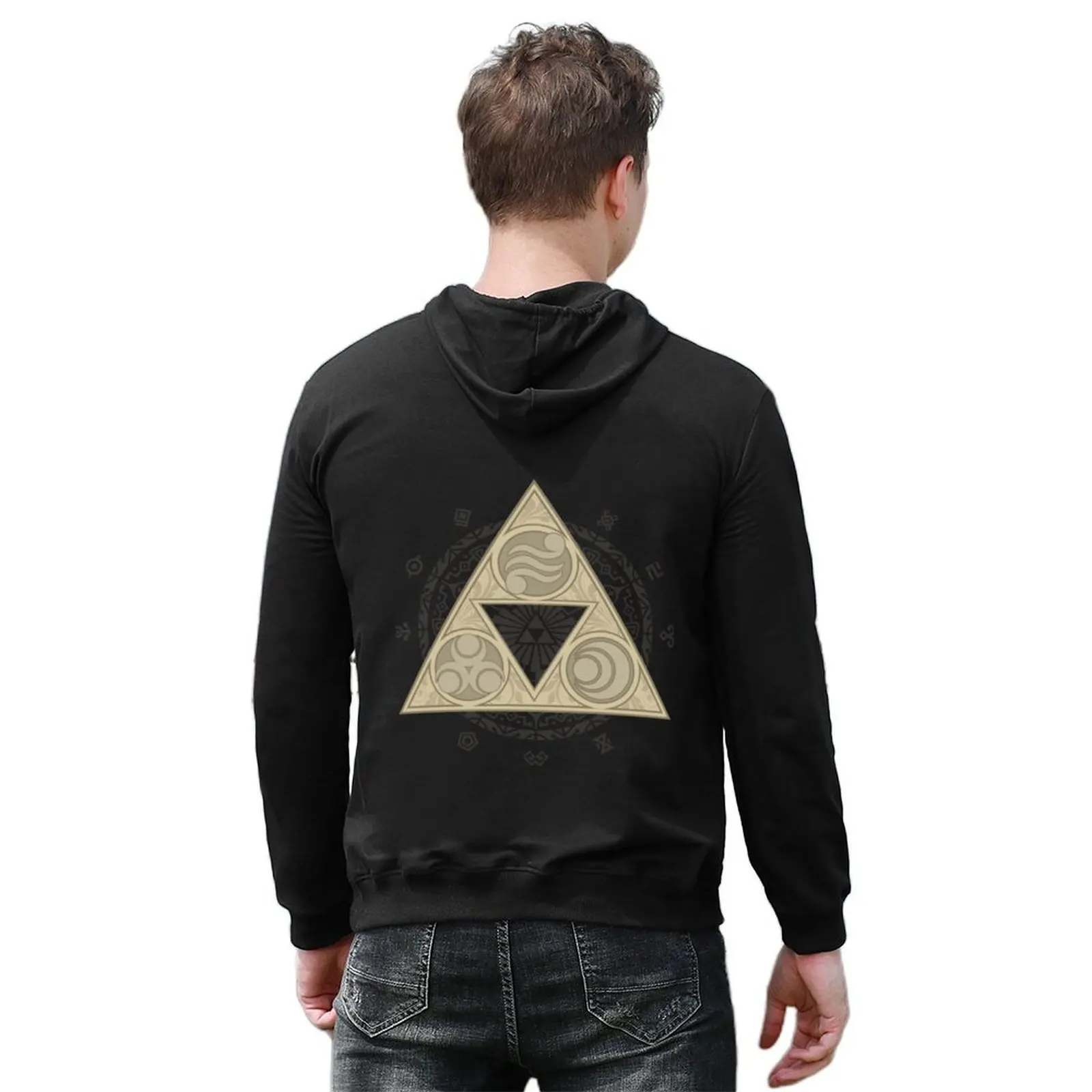طقم تي شيرت رجالي بغطاء للرأس على الطراز الياباني من Balance Hoodie ملابس شتوية جديدة في هوديس وقميص عرق