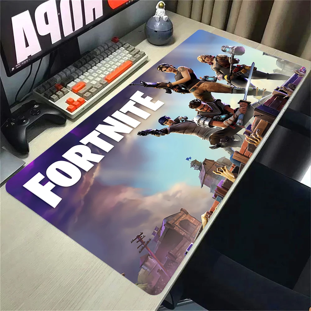 F-Fortnite Deskmat Gaming Mouse Pad Anime Mousepad Xxl Computer Accessories Desk Mat Mats Gamer Mause Office Offices Pc Desktop